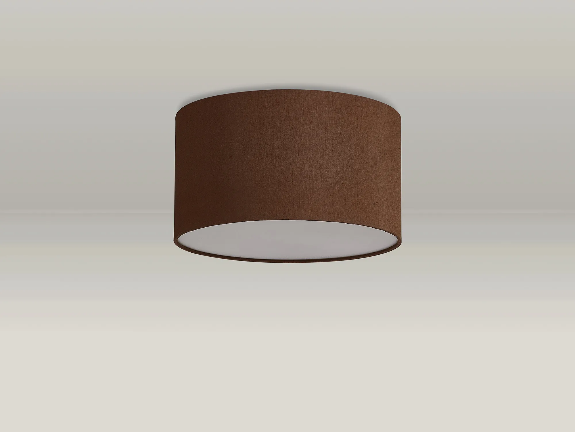 Baymont 30cm Flush 3 Light Raw Cocoa/Grecian Bronze, Frosted Diffuser DK0621  Deco Baymont WH RC
